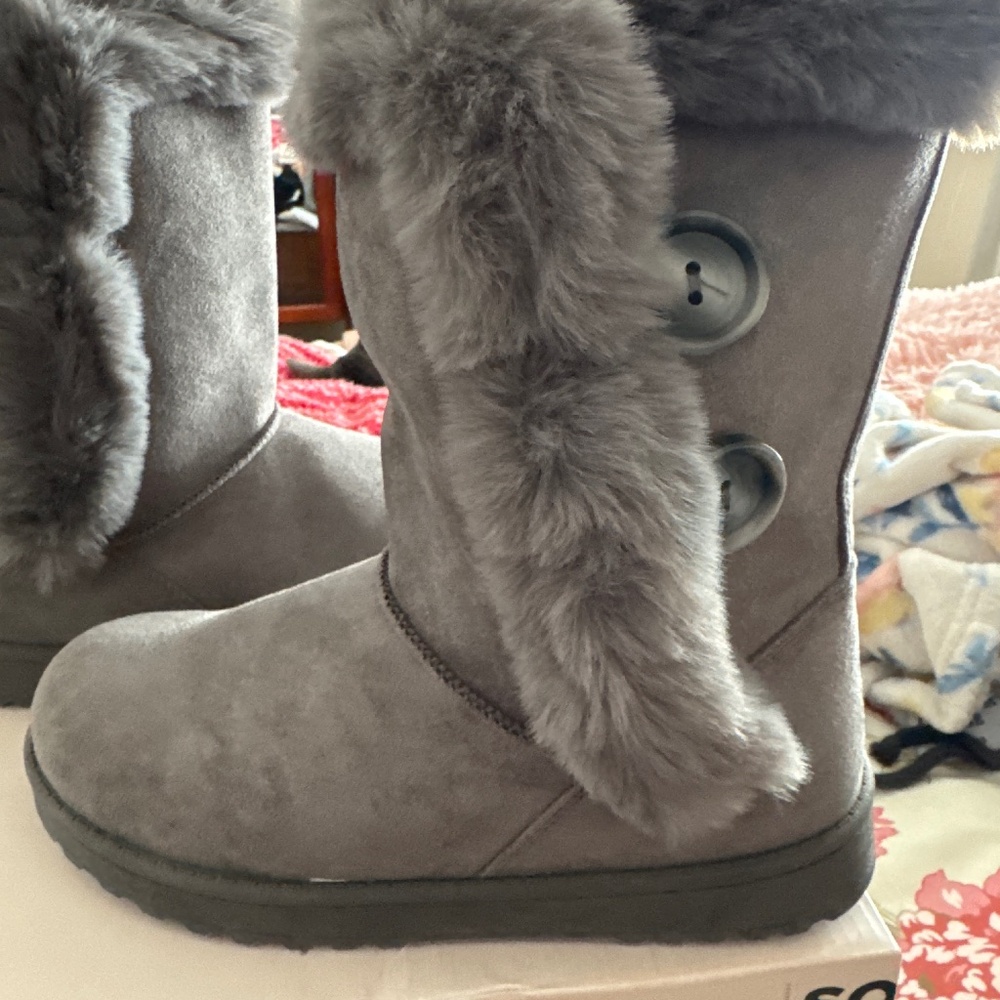 Grey Boots